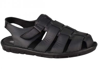 Ανδρικά Δερμάτινα Πέδιλα | Υφαντίδης | Ανατομικά | 111012 | Μαύρο - Υφαντίδης - 